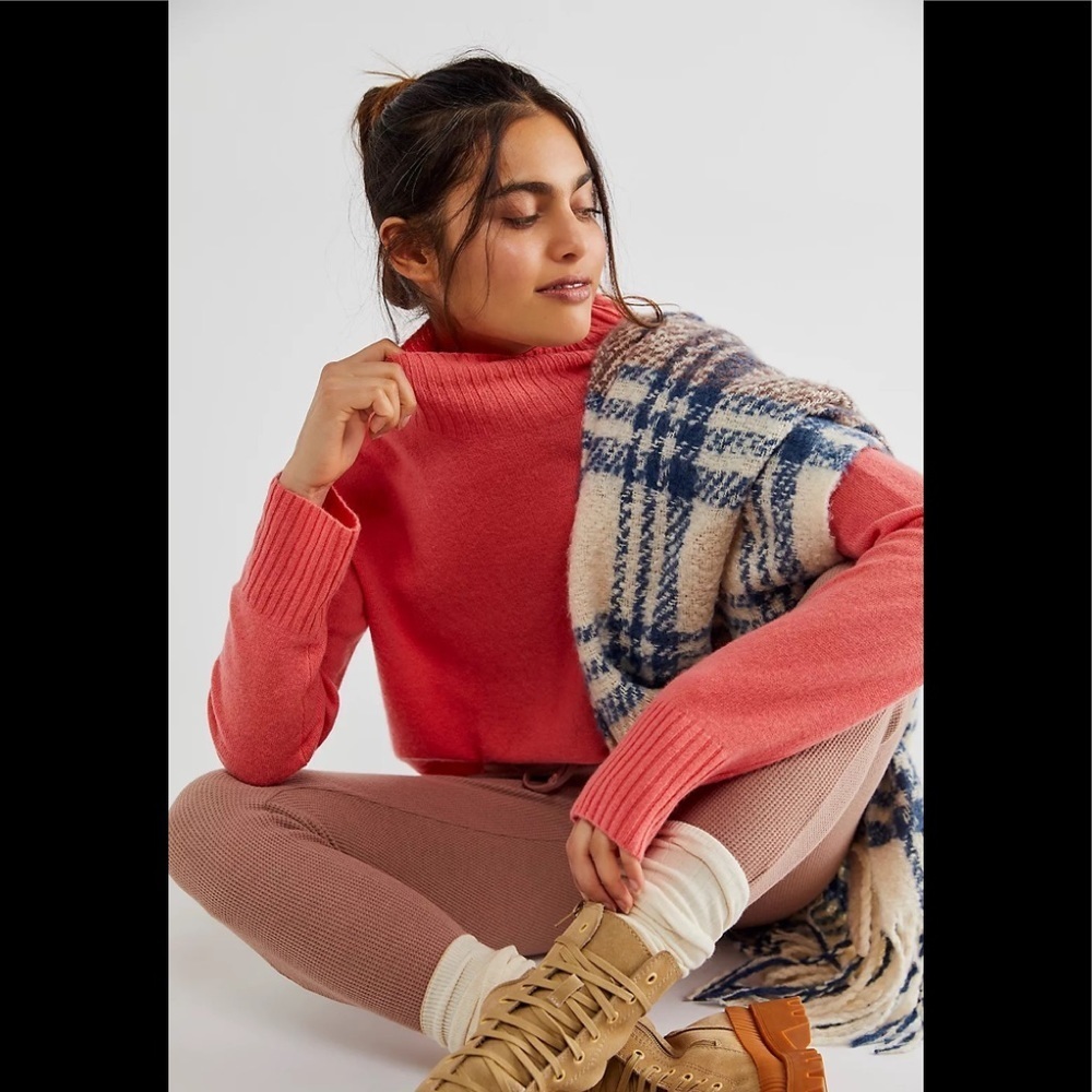 NWT Free People Poppy Cashmere Turtleneck Sweater